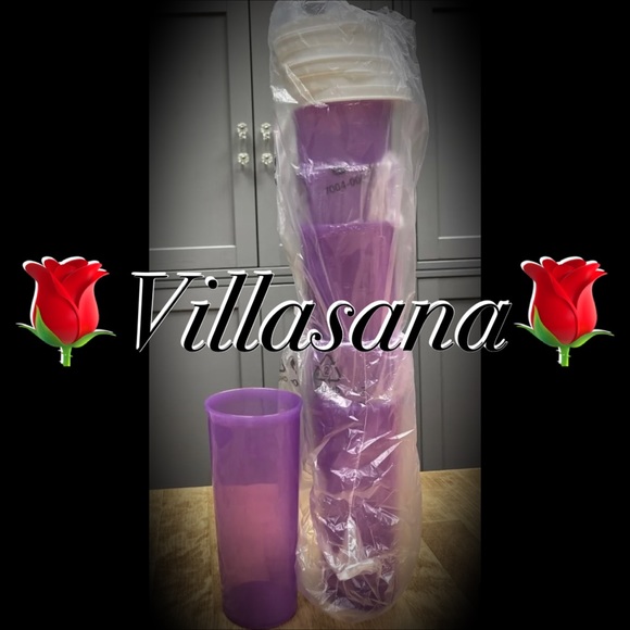 Tupperware Tumbler Set Purple 4pcs - Picture 1 of 1